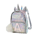 Justice Initial Unicorn Flip Sequin Mini Backpack (Letter H)