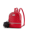 Justice Small Mini Backpack Quilted Red