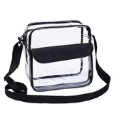 Magicbags Clear Cross-Body Messenger Shoulder Bag, NFL and PGA Stadium Approved Clear Purse with Adjustable Strap