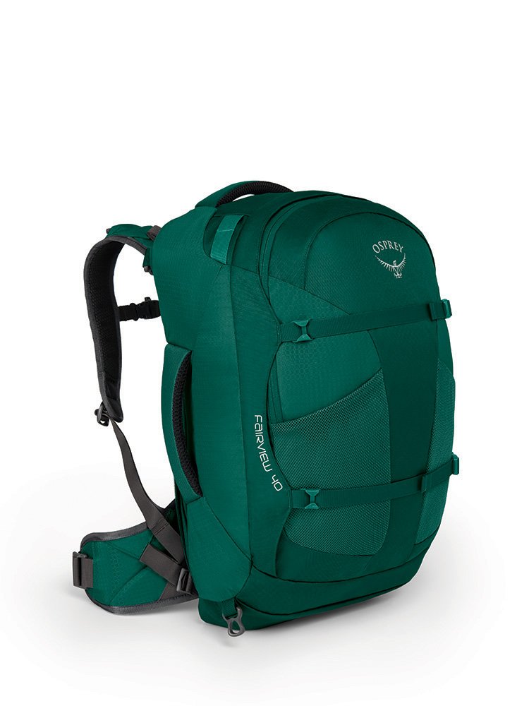 Osprey Packs Fairview 40 Women's Travel Backpack, Rainforest Green, X-Small/Small - backpacks4less.com