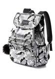 Justice Silver Camo Backpack