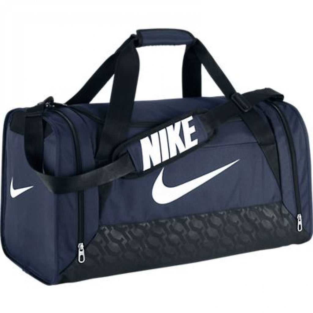 Nike Brasilia 6 Duffel Bag Black/White Size Medium - backpacks4less.com