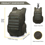 Mardingtop Military Backpack Tactical Molle Backpack Rucksack Bug Out Bag for School Camping Hiking Trekking (Camo Green-2) - backpacks4less.com