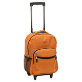 Rockland Luggage 17 Inch Rolling Backpack, Burnt ORANGE