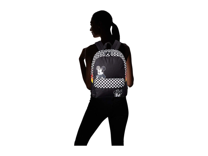 Vans x Disney Mickey Mouse 90th Anniversary Realm Backpack (Black) - backpacks4less.com