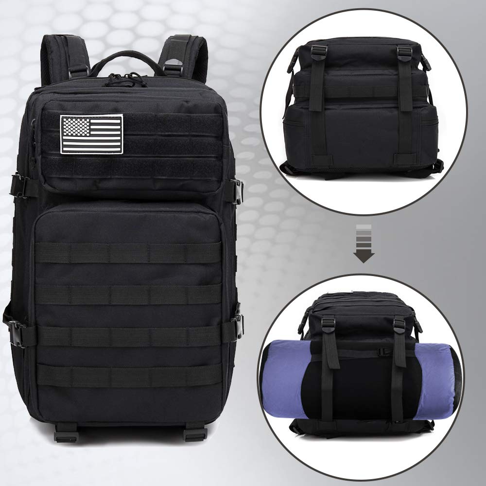 Military Tactical Backpack,Monoki Army 3 Day Assault Pack,42L Molle Bag Rucksack - backpacks4less.com