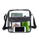Magicbags Clear Cross-Body Messenger Shoulder Bag, NFL and PGA Stadium Approved Clear Purse with Adjustable Strap - backpacks4less.com