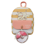 Pokemon Sketched Pikachu with Removable Pokeball Coinpurse Women's Mini Backpack