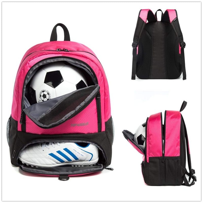 Tindecokin Girls Soccer Bag - Youth Soccer Backpack Football & Basketball & Volleyball Training Package - backpacks4less.com