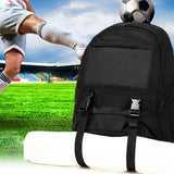 Youth Soccer Bags - Sports Backpacks for Soccer, Basketball, Football with Ball Holder for Boys Girls - Black - backpacks4less.com