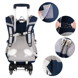 Rolling Backpack, Fanspack Rolling Backpack for Boys Roller Backpack Wheeled Backpack for Kids School Bags Primary School Backpack - backpacks4less.com