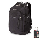 SwissGear 5358 USB ScanSmart Laptop Backpack. Abrasion-Resistant & Travel-Friendly Laptop Backpack with TSA lock exclusive bundle. (Heather Gray)