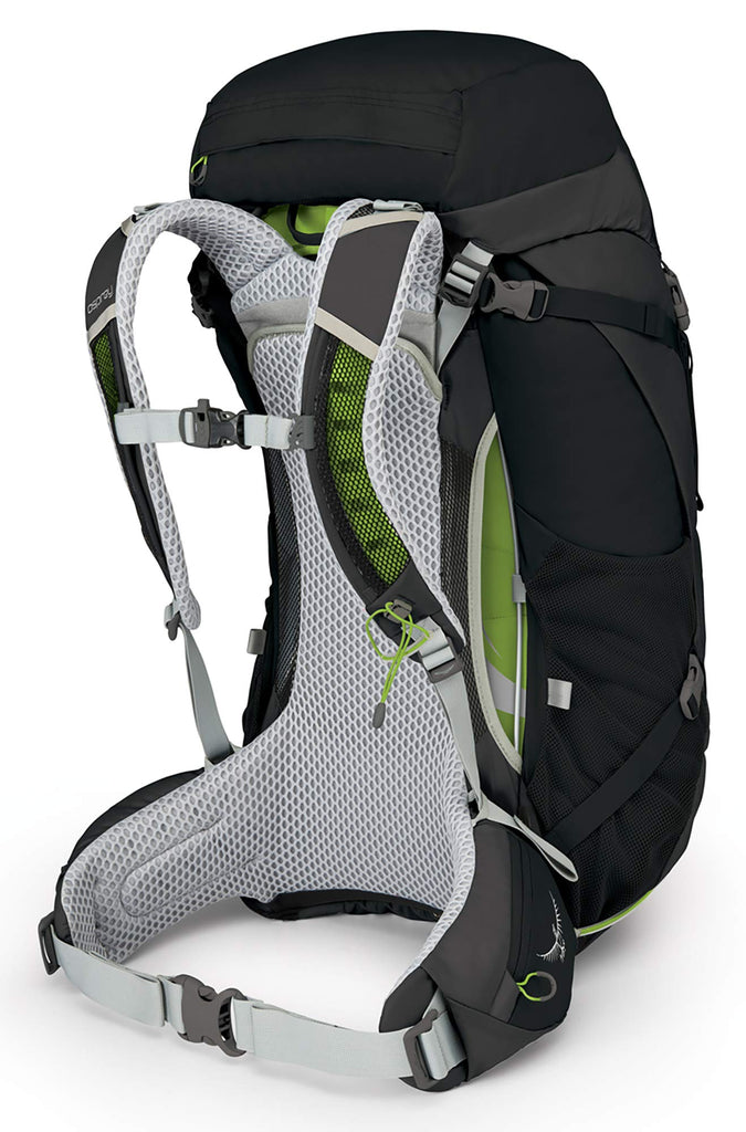 Osprey Packs Stratos 50 Backpacking Backpack, Black, M/l, Medium/Large - backpacks4less.com