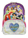 Disney Princess Girl's 16 Inch School Backpack Bag (One Size, Purple/Pink)