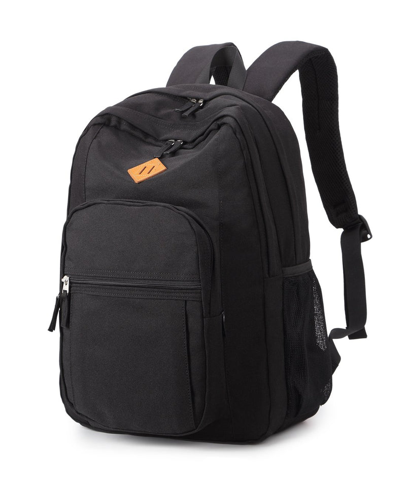 Abshoo Classical Basic Womens Travel Backpack For College Men Water Resistant Bookbag (Black) - backpacks4less.com