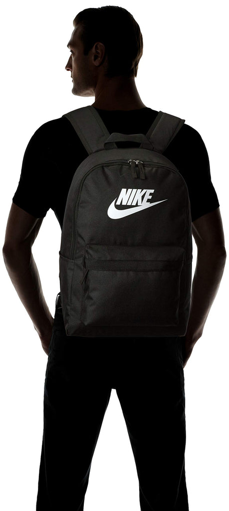 NIKE Heritage Backpack 2.0, Black/Black/White, Misc - backpacks4less.com