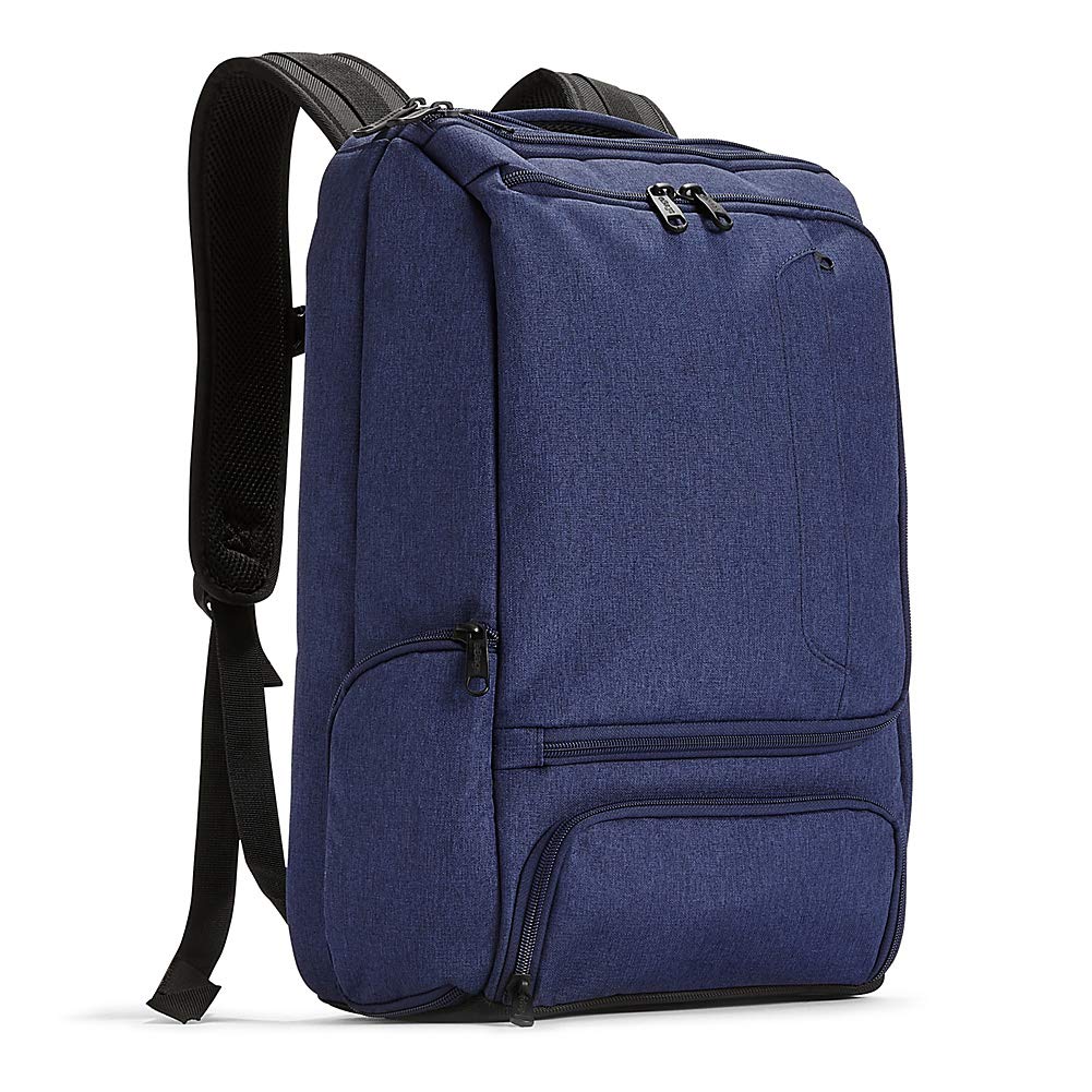 eBags Professional Slim Laptop Backpack for Travel, School & Business - Fits 17 Inch Laptop - Anti-Theft - (Brushed Indigo) - backpacks4less.com