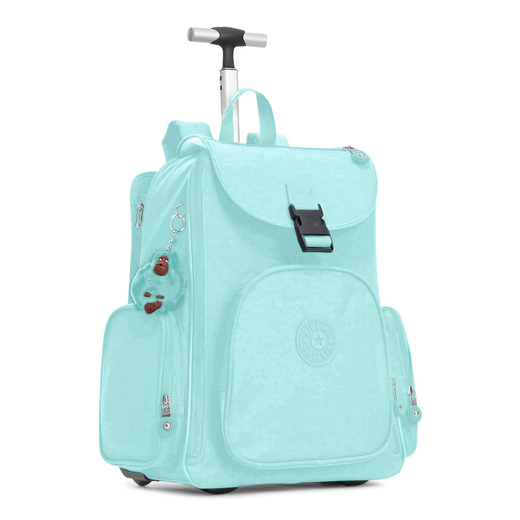 Kipling Alcatraz II Large Rolling Laptop Backpack Fresh Teal Tonal - backpacks4less.com