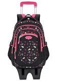 Rolling Backpack, Fanspack Backpack with Wheels for Girls or Boys