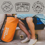 ICEMULE Classic Insulated Backpack Cooler Bag - Hands-Free, Collapsible, and Waterproof, This Portable Cooler is an Ideal Sling Backpack for Hiking, The Beach, Picnics and Camping-Medium, Blaze Orange - backpacks4less.com