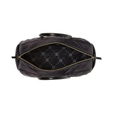 Anne Klein Quilted Nylon Weekender with Pouch & Web Strap Black/Black/Black/Gold One Size