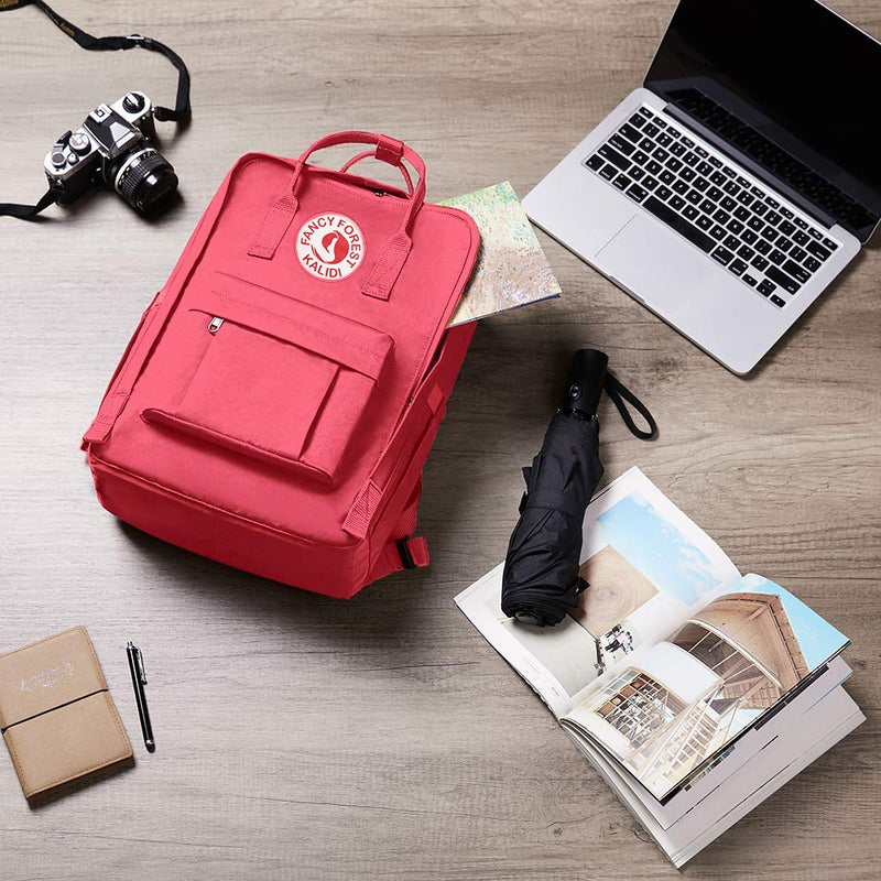 KALIDI Casual Backpack for Women,15 Inches Laptop Classic Backpack Camping Rucksack Travel Outdoor Daypack College School Bag (Peach Pink) - backpacks4less.com