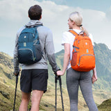 Lightweight Travel Backpack, 35L Water Resistant Packable Traveling/Hiking Backpack Daypack for Men & Women, Multipurpose Use, Orange - backpacks4less.com