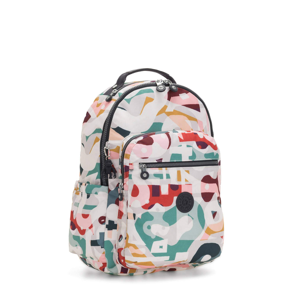 Kipling Seoul Large 15" Laptop Backpack Music Print - backpacks4less.com