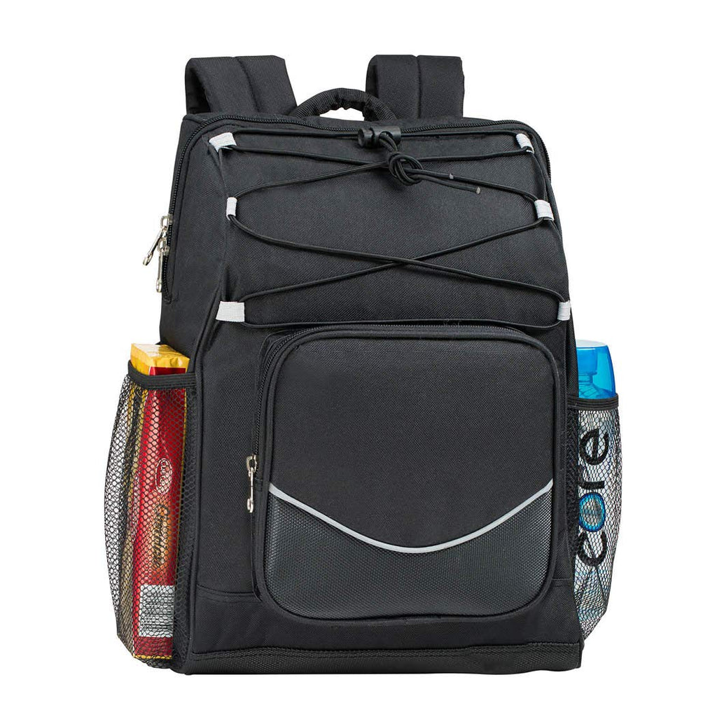Backpack Cooler Backpack Insulated, Hiking backpack coolers, travel backpack Great soft cooler bag for Backpacking, camping, picking bag, beach bag, lunch bag for women and men, 20 cans Black Backpack - backpacks4less.com