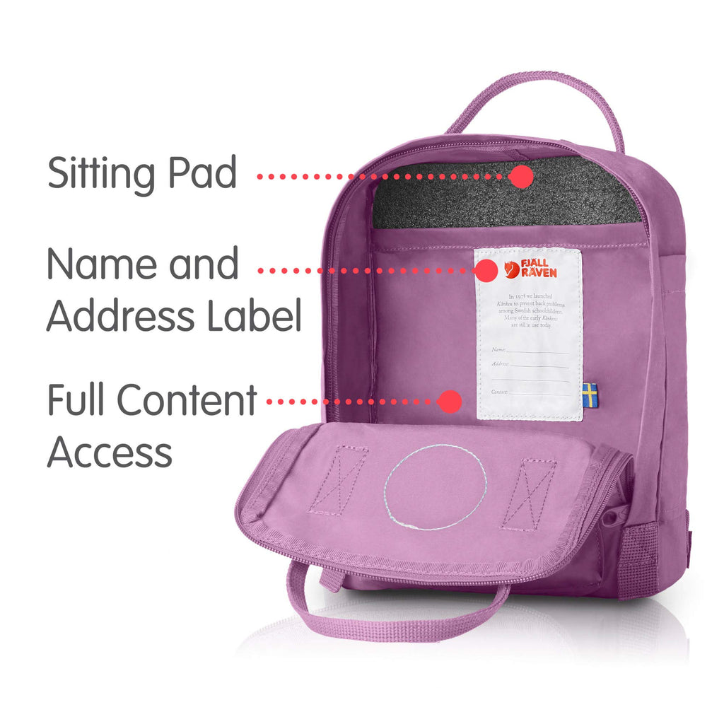 Fjallraven - Kanken Mini Classic Backpack for Everyday, Orchid - backpacks4less.com
