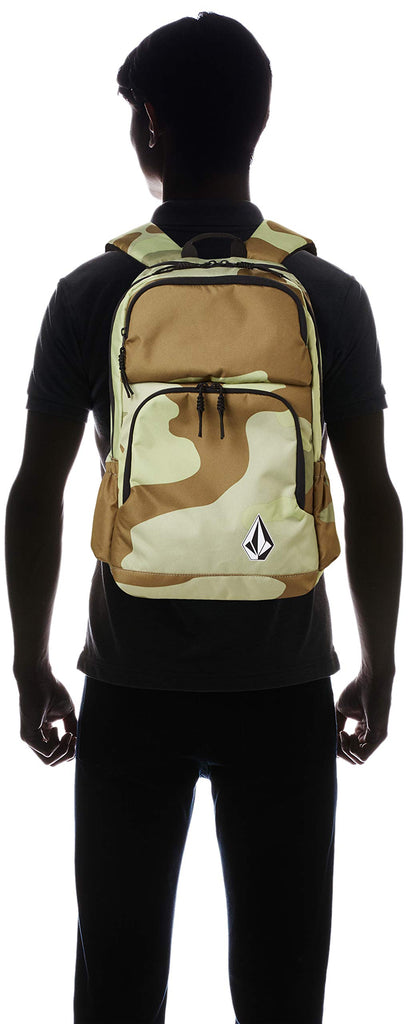 Volcom Men's Roamer Backpack, Army, One Size Fits All - backpacks4less.com
