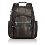 TUMI - Alpha Bravo Nellis Leather Laptop Backpack - 15 Inch Computer Bag for Men and Women - Dark Brown