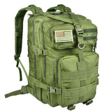 NOOLA Military Tactical Backpack Large Army 3 Day Assault Pack Molle Bag Green - backpacks4less.com