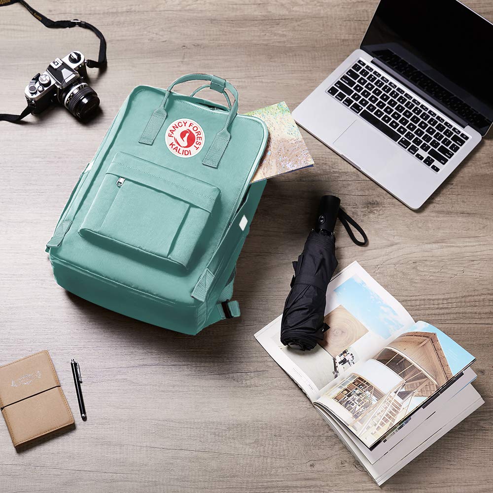 KALIDI Casual Backpack for Women,15 Inches Laptop Classic Backpack Camping Rucksack Travel Outdoor Daypack College School Bag (Mint Green) - backpacks4less.com