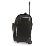 BEBE Danielle-Wheeled Under The Seat Carry On Bag, Croc Black, ONE Size