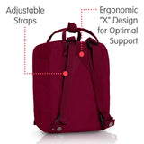 Fjallraven - Kanken Mini Classic Backpack for Everyday, Plum - backpacks4less.com