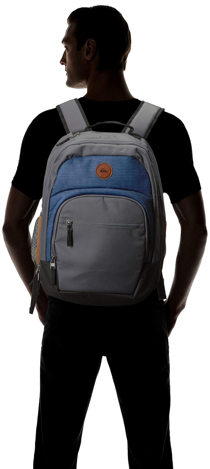 Quiksilver Men's SCHOOLIE Cooler II Backpack, f jord blue heather, 1SZ - backpacks4less.com