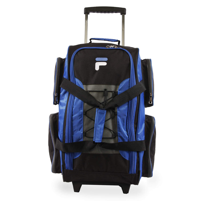 Fila 22" Lightweight Carry On Rolling Duffel Bag,  Blue,  One Size - backpacks4less.com