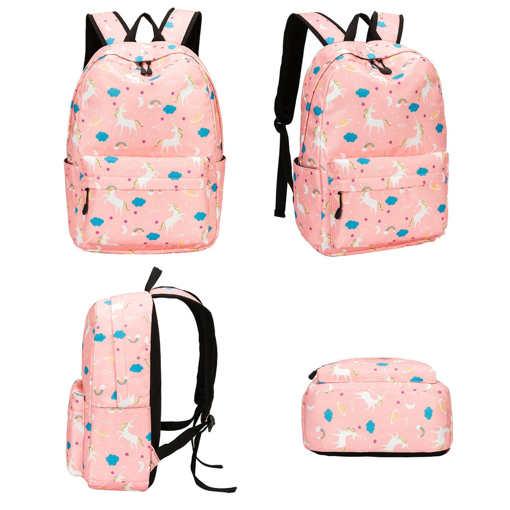 Teens Backpack Set Girls School Bags Kids Laptop Bookbags (Pink-T02) - backpacks4less.com