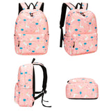 Teens Backpack Set Girls School Bags Kids Laptop Bookbags (Pink-T02) - backpacks4less.com