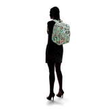 Vera Bradley Signature Cotton XL Campus, Mint Flowers - backpacks4less.com