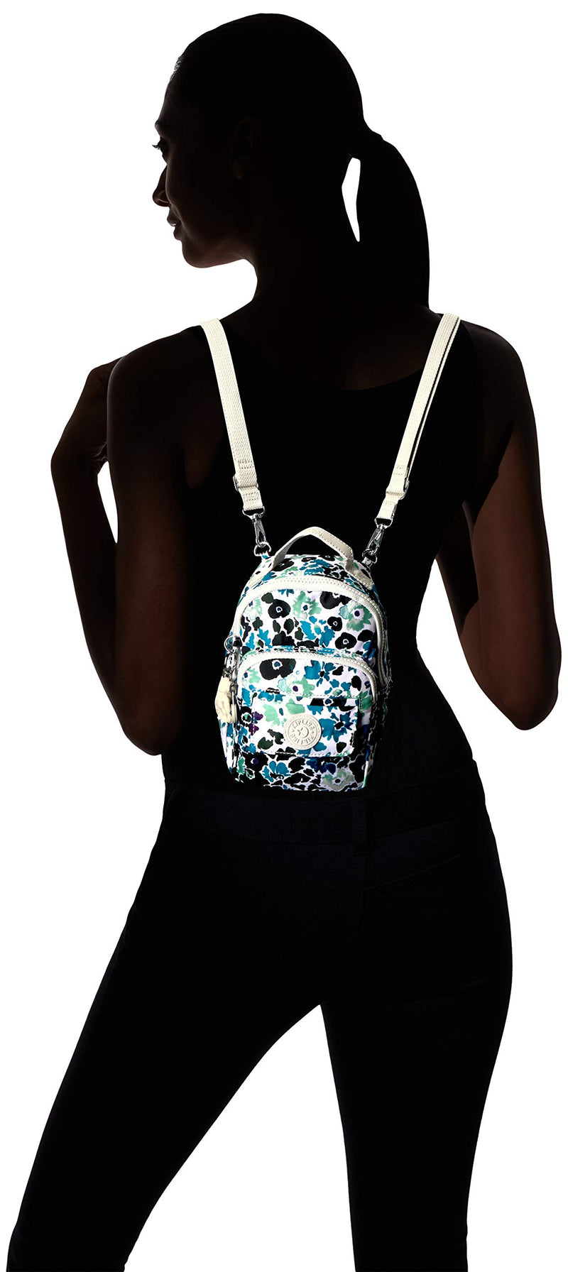 Kipling womens Alber 3-In-1 Convertible Mini Backpack, Blue field Floral, One Size - backpacks4less.com