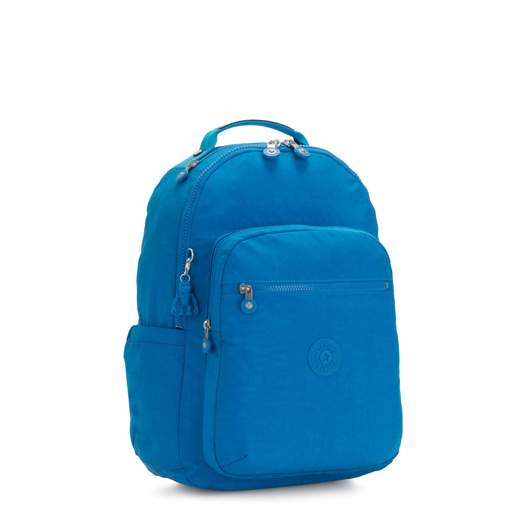 Kipling Seoul Large 15" Laptop Backpack Methyl Blue - backpacks4less.com