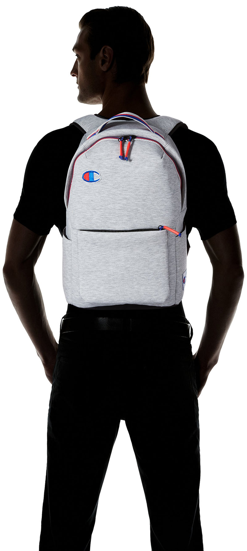 Champion Men's Attribute Laptop Backpack, Light Grey, OS - backpacks4less.com