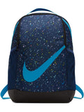 Nike Youth Nike Brasilia Backpack All Over Print Ho19, Blue Void/Blue Void/Blue Stardust, Misc