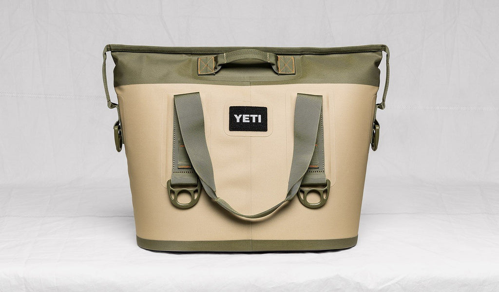 YETI Hopper Two 20 Portable Cooler, Field Tan / Blaze Orange - backpacks4less.com
