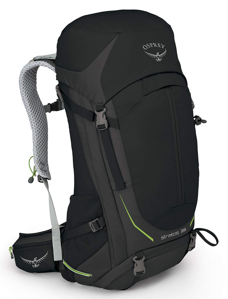Osprey Packs Stratos 36 Backpack, Black, S/M, Small/Medium - backpacks4less.com