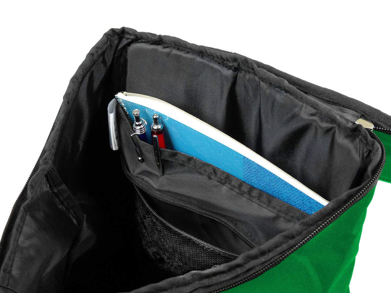Soccer Backpack with Ball Holder Compartment - | Bag Fits All Soccer Equipment & Gym Gear (Black) (Green) - backpacks4less.com