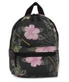 Hurley Canvas Floral Mini Backpacks, Anthracite (Lanai), one size