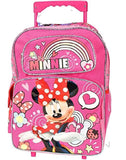 Disney Minnie Mouse LARGE Rolling School Backpack and Lunch Box ,